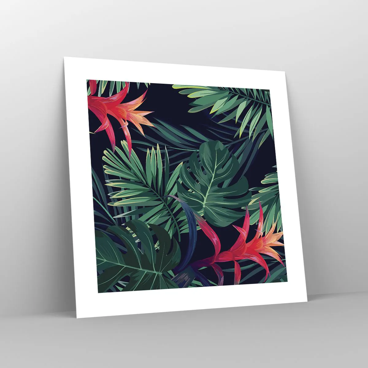 Poster - Im Grünen in Flammen gehen - 40x40 cm