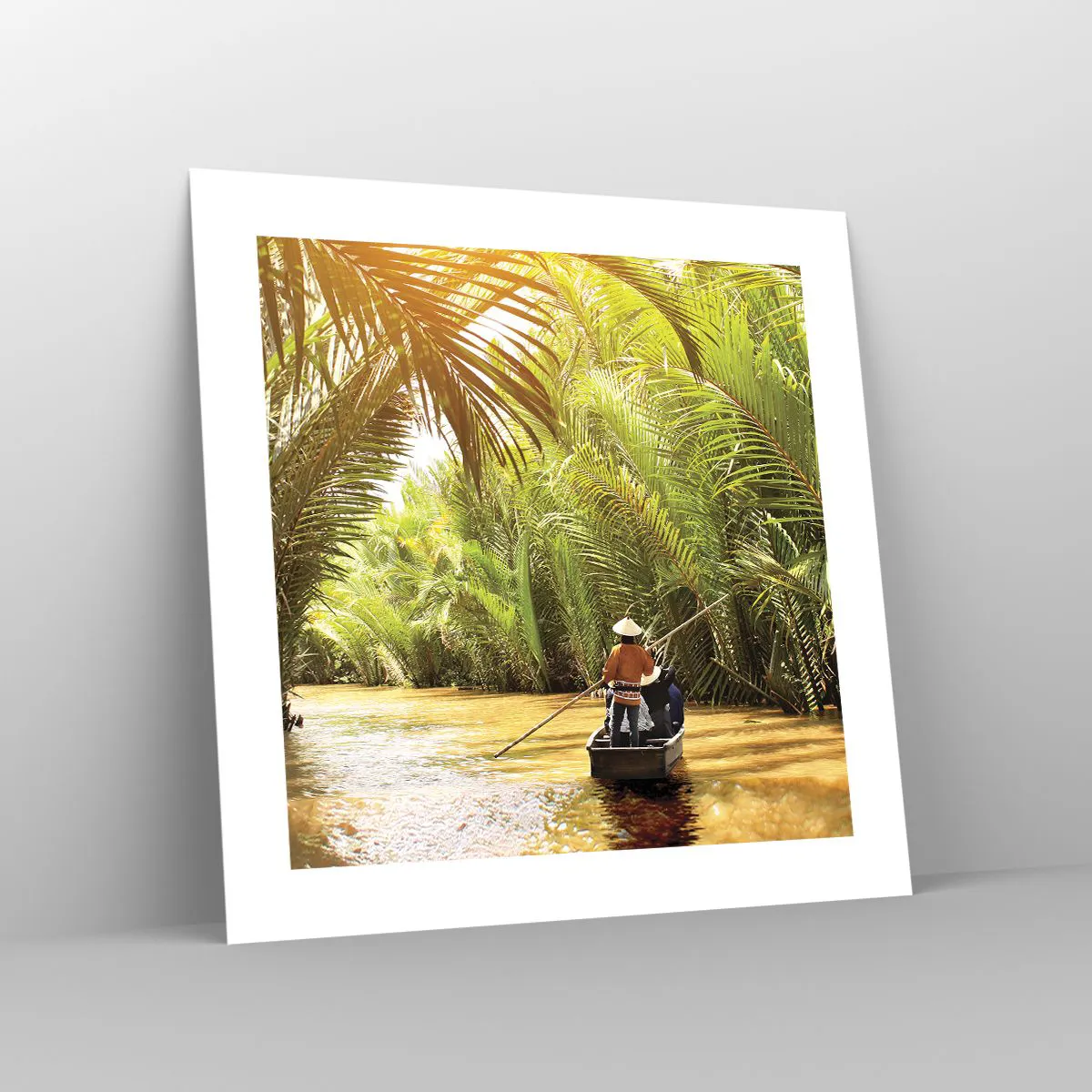Affisch - Genom en palmravin - 40x40 cm