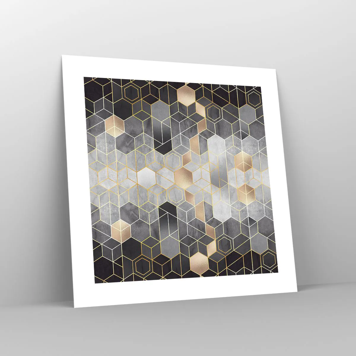 Affiche - Poster - Composition de diamants - 40x40 cm