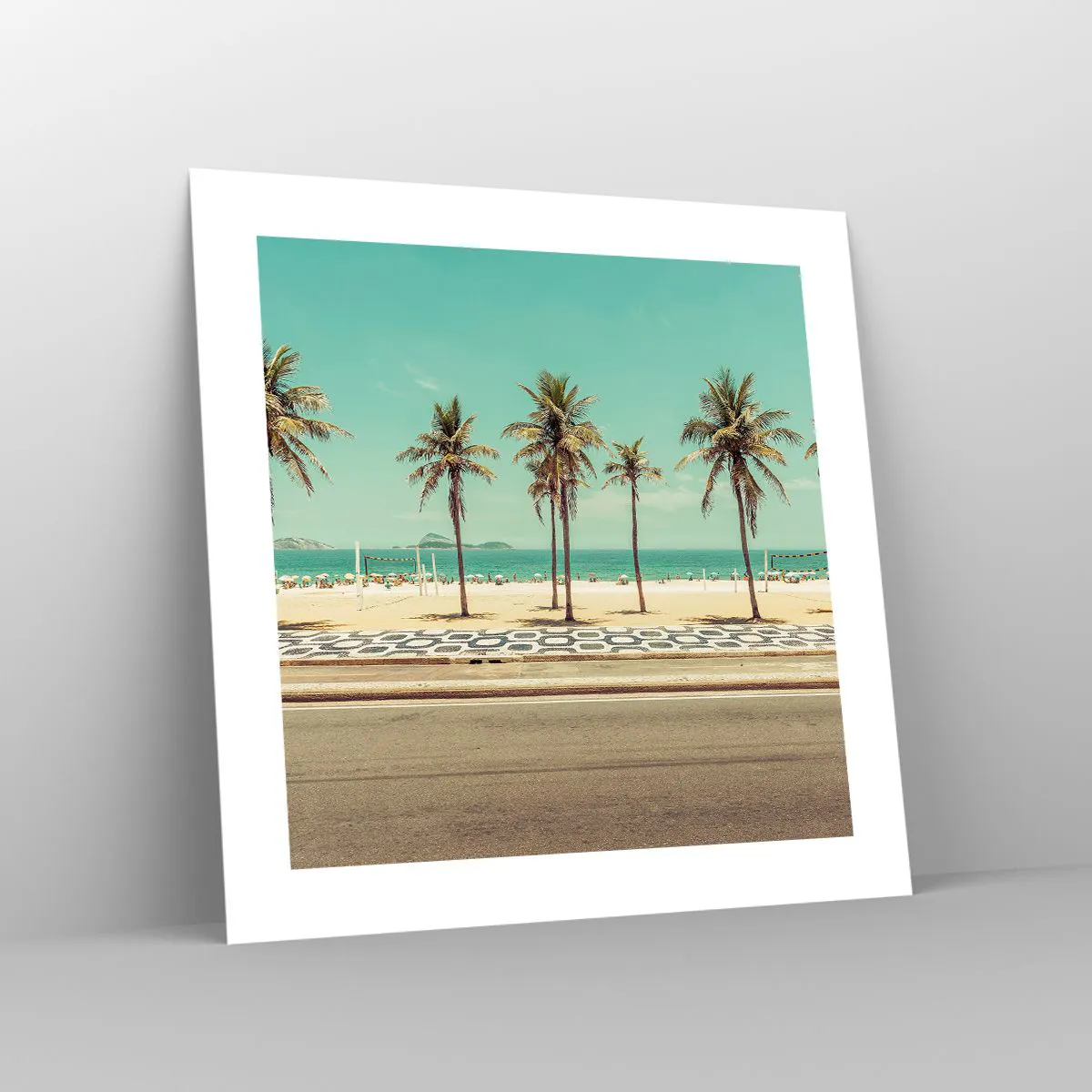 Plakát - Hlídání pláže - 40x40 cm