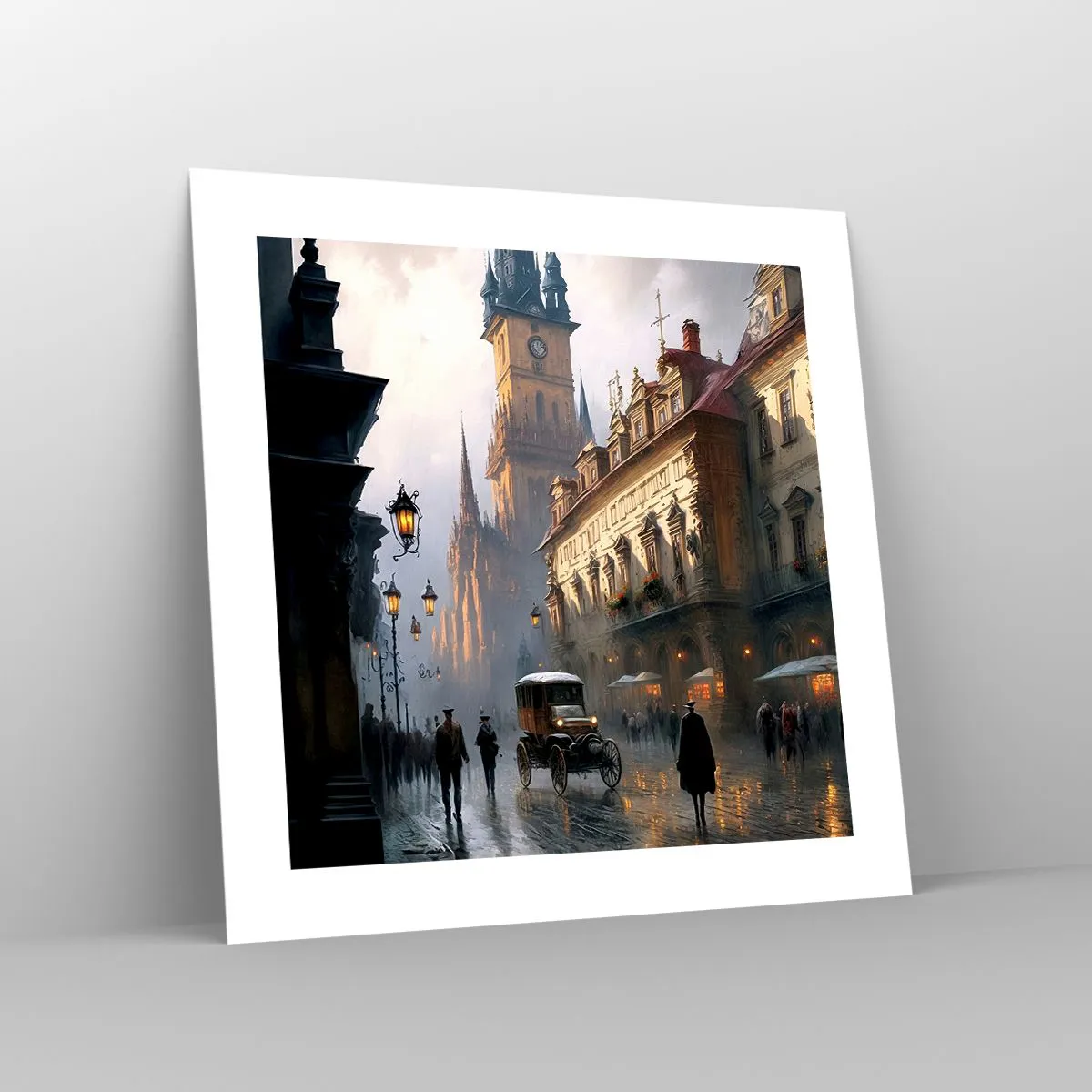 Poster - Charme eines Prager Abends - 40x40 cm