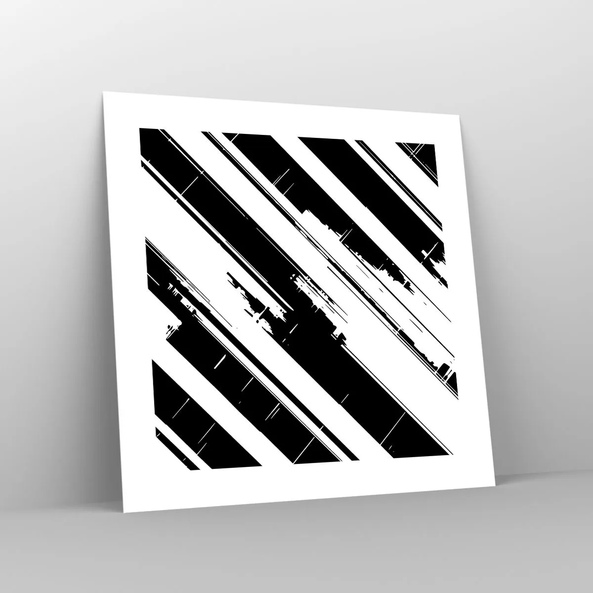 Poster - Een intense en dynamische compositie - 40x40 cm