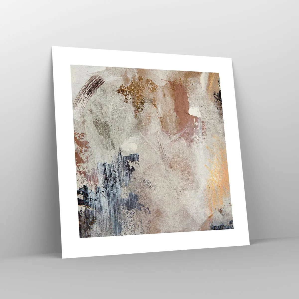 Poster - Neblige Abstraktion - 40x40 cm