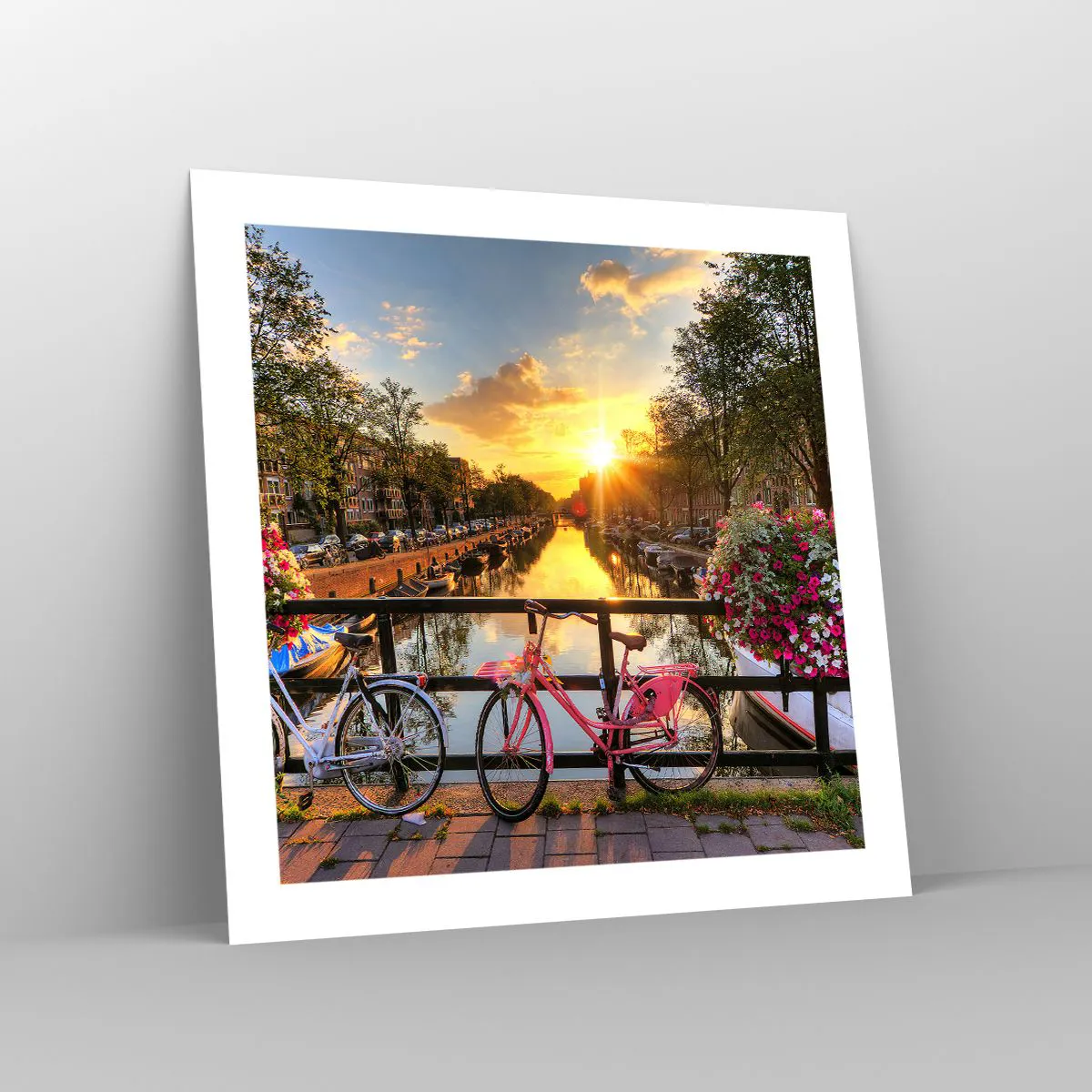 Poster - Spring Morning in Amsterdam - 50x50 cm