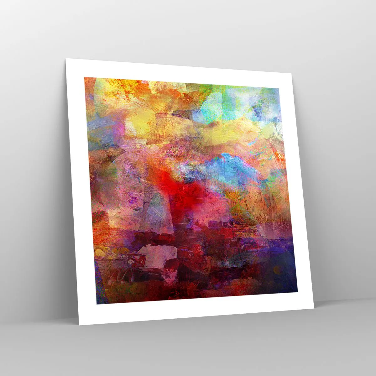 Plakat - Zajrzeć do środka tęczy - 50x50 cm