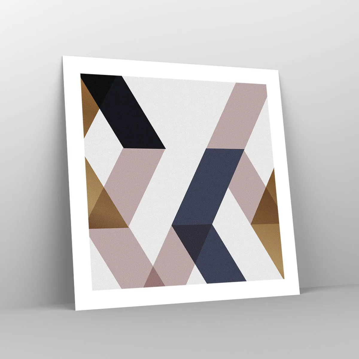 Affiche - Poster - Plats et angles - 50x50 cm