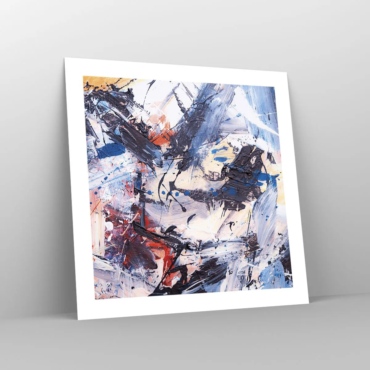 Affisch - Abstraktionen galna dans - 50x50 cm