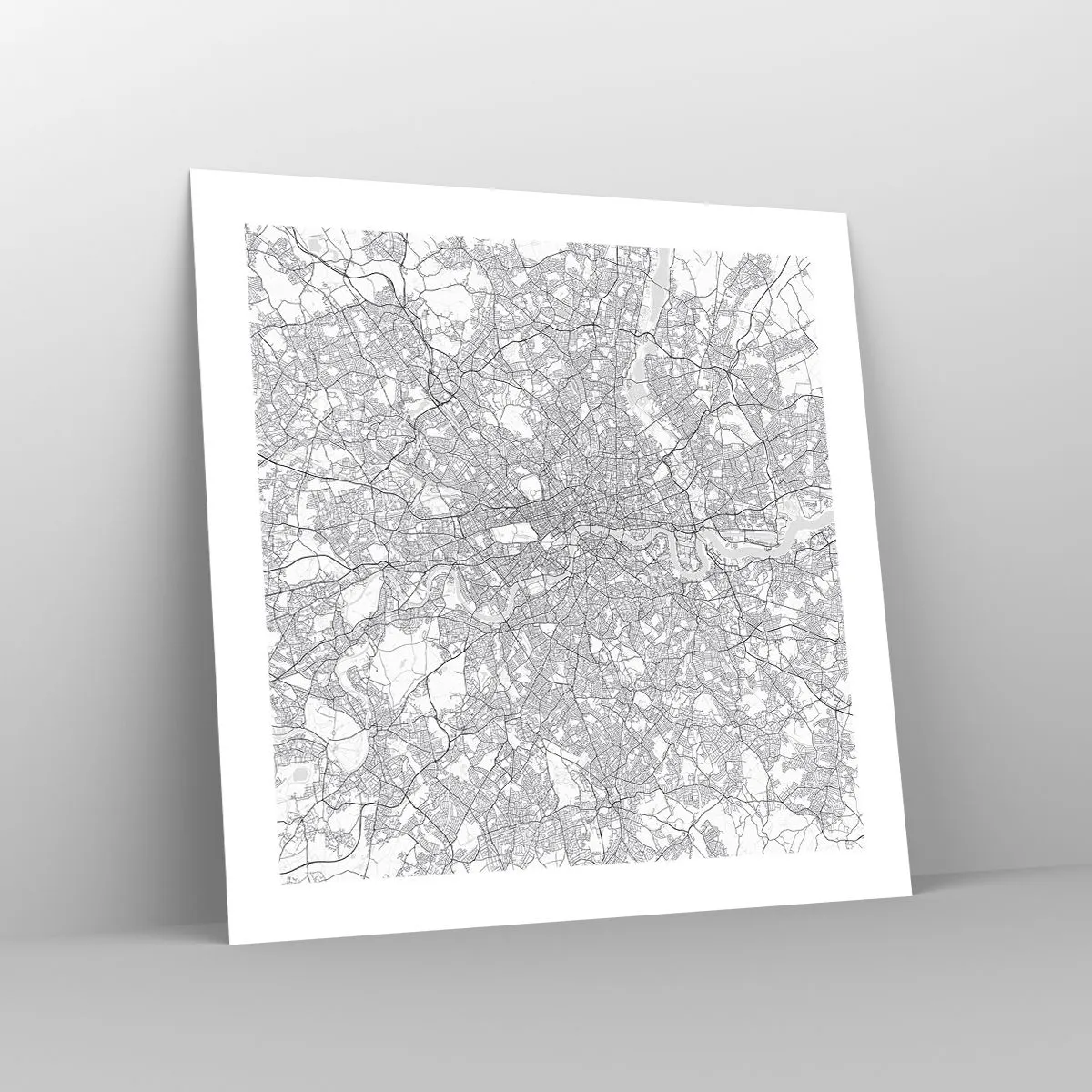Pôster - Mapa do labirinto de Londres - 50x50 cm