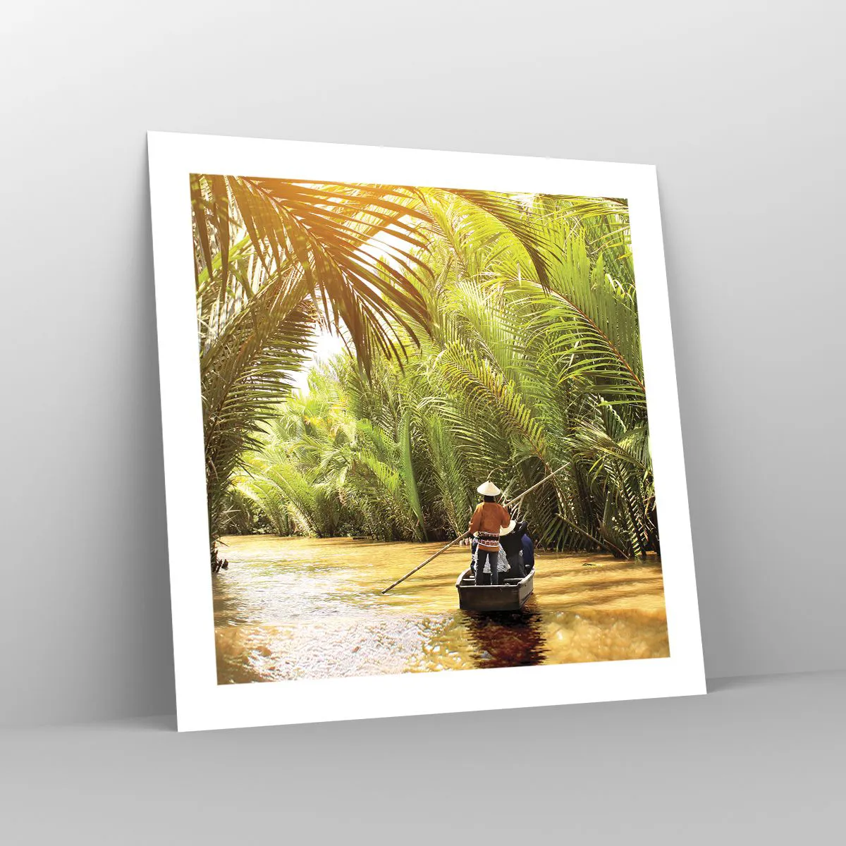 Plagát - Palmovou roklinou - 50x50 cm