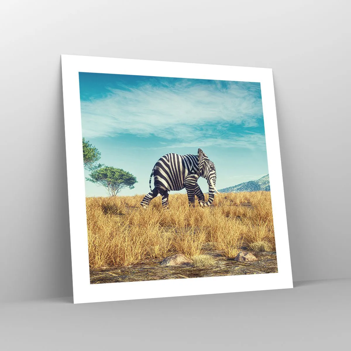 Poster - Grau ist nicht mehr in Mode - 50x50 cm