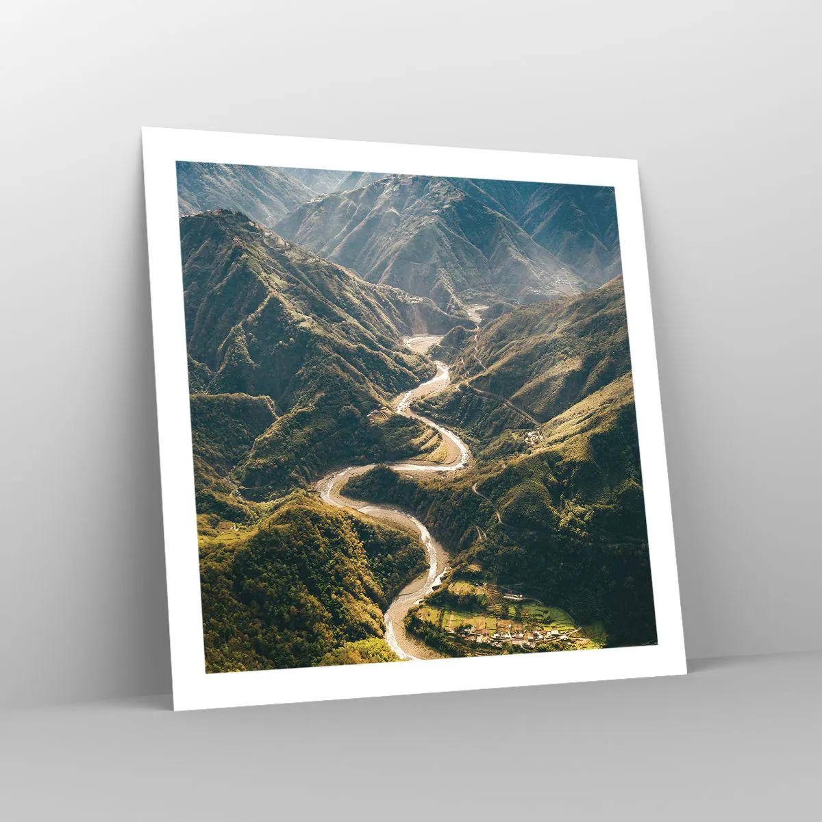 Poster - Direkt aus dem Herzen der Berge - 60x60 cm