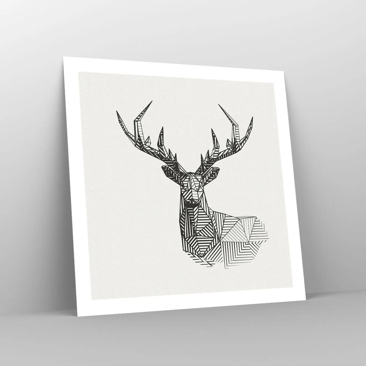 Poster - Derr in Cubist Style - 60x60 cm