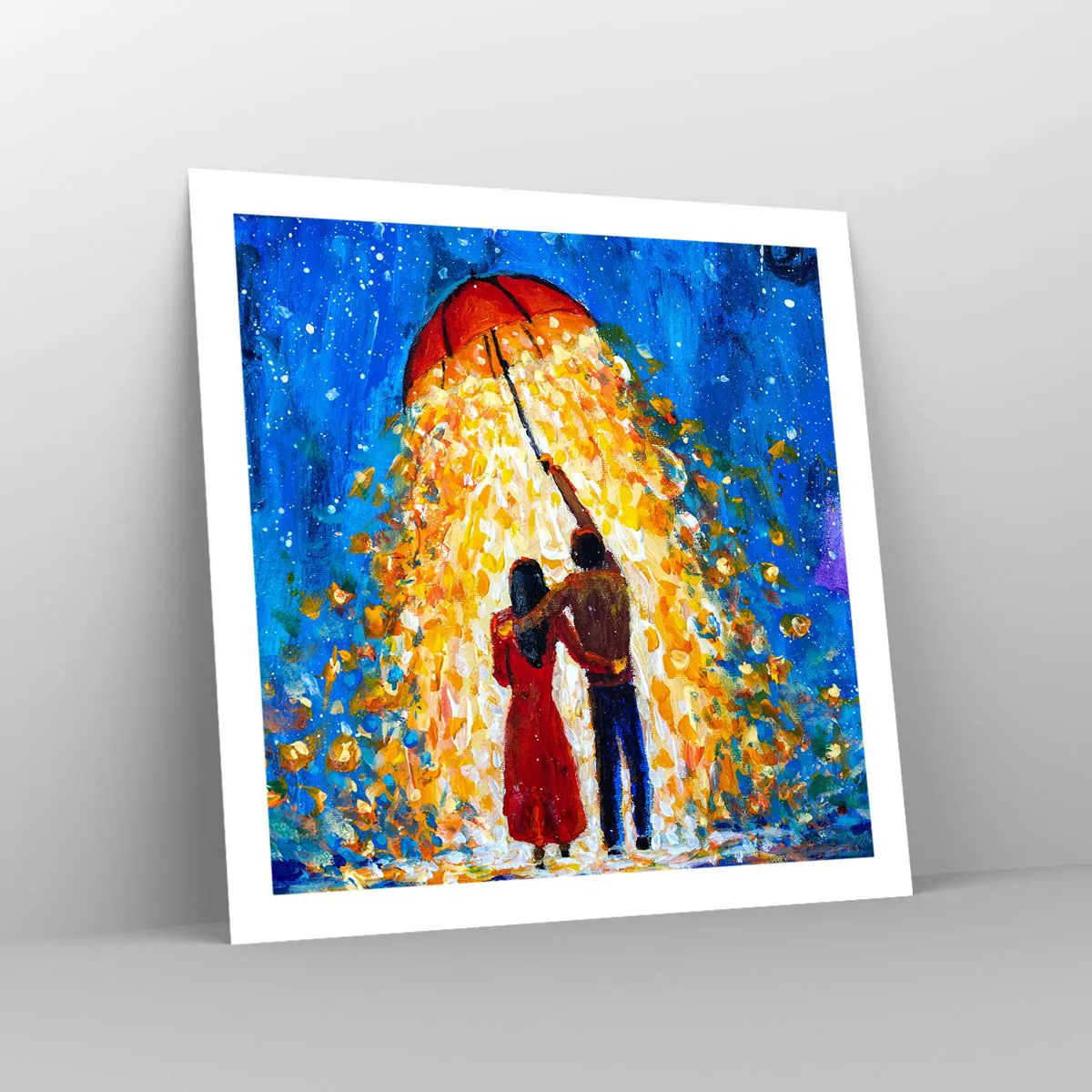 Pôster - A magia de uma noite chuvosa? - 60x60 cm