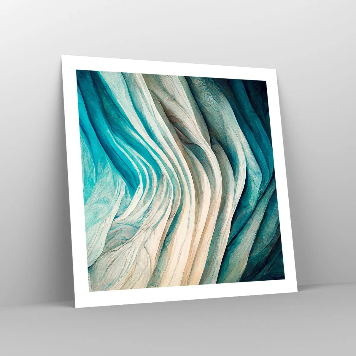 Plagát - Modrá neukojiteľnosť - 60x60 cm