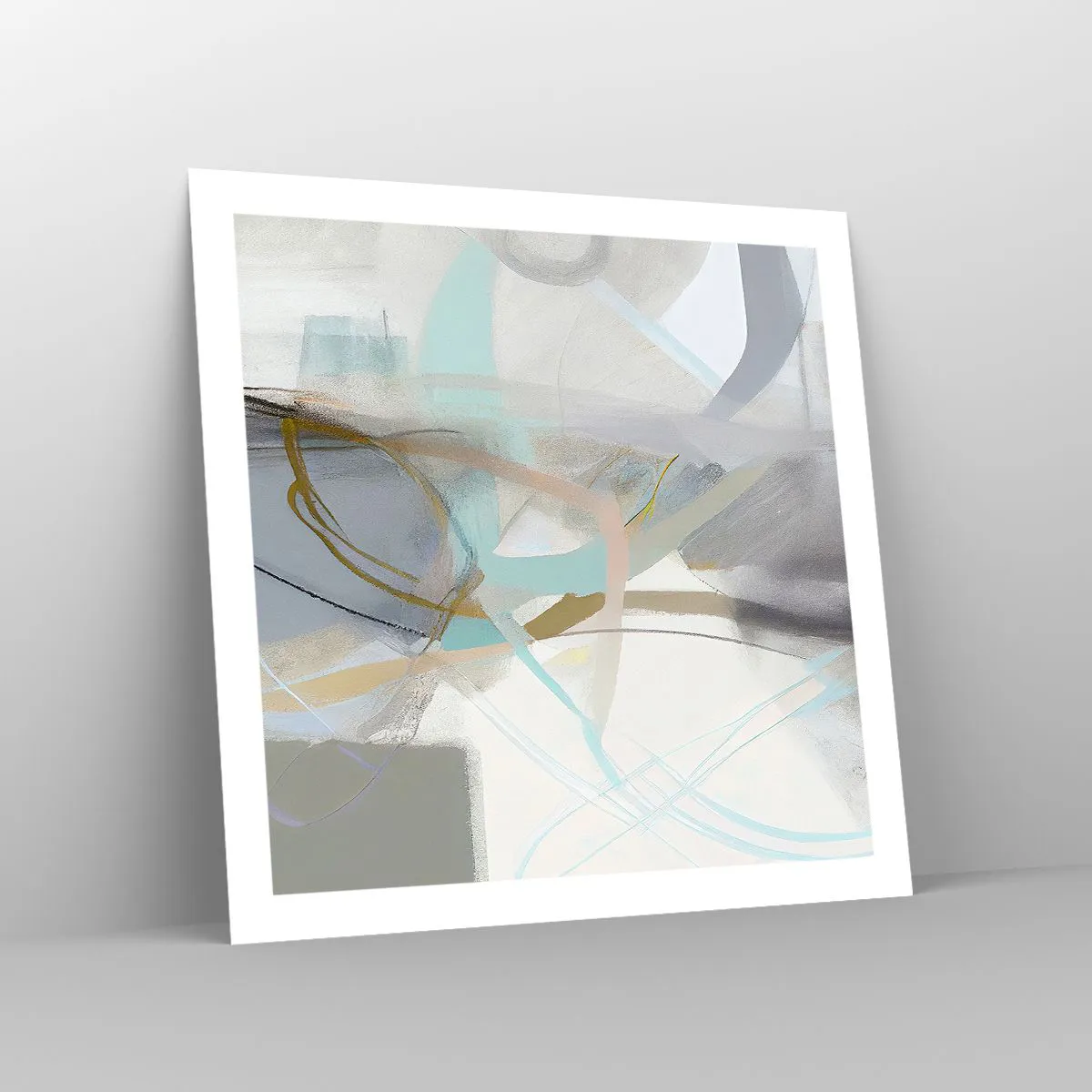 Poster - Neblige Abstraktion - 60x60 cm