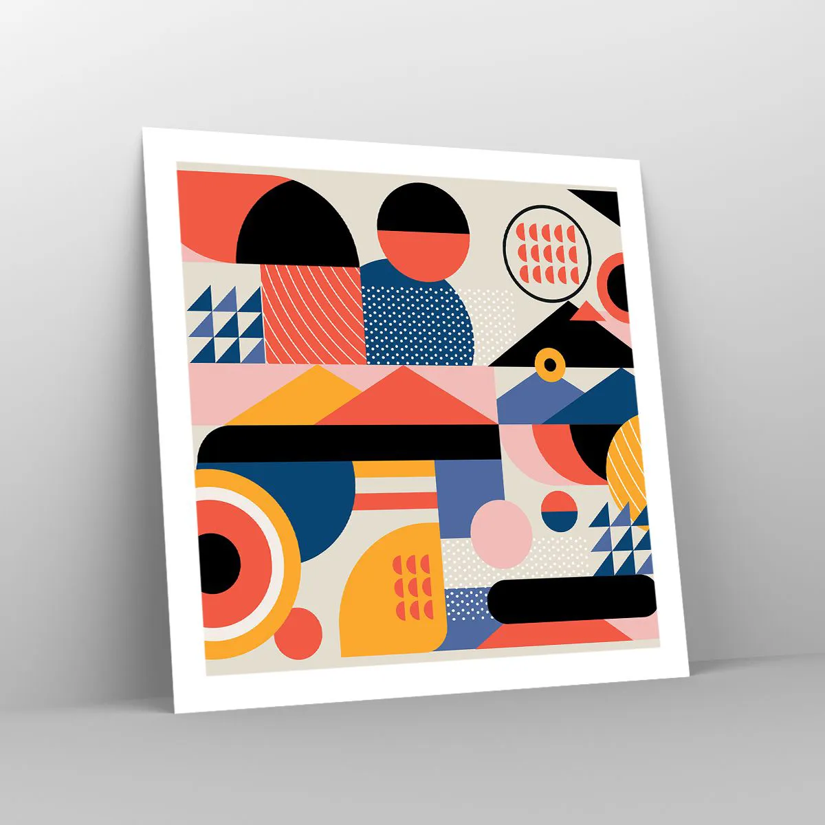 Affiche - Poster - Composition : jouer - 60x60 cm