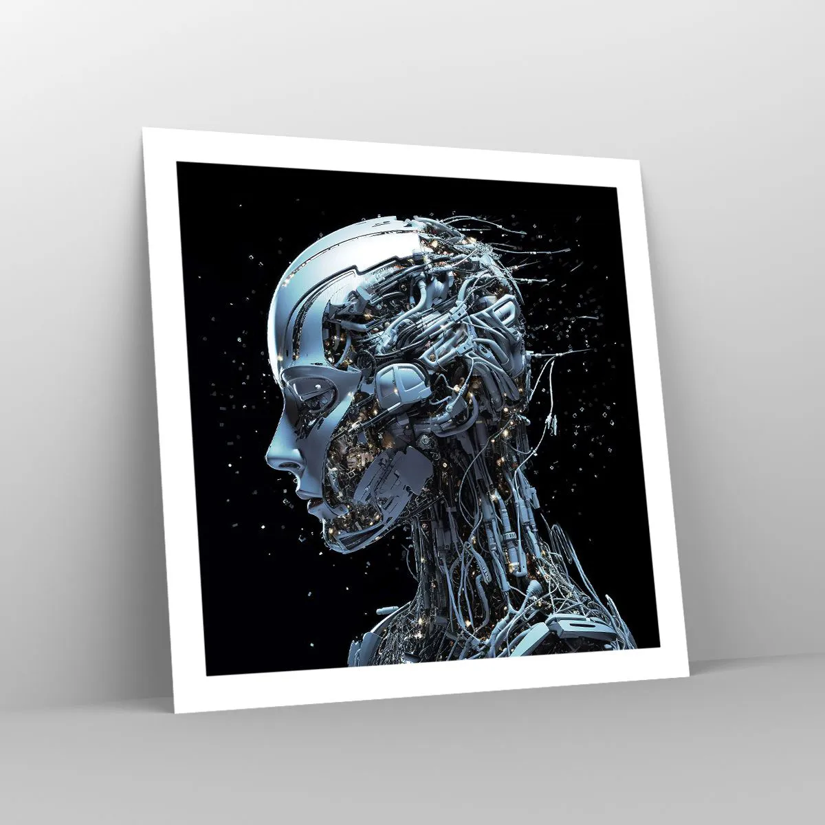 Plakát - Technologie je žena - 60x60 cm