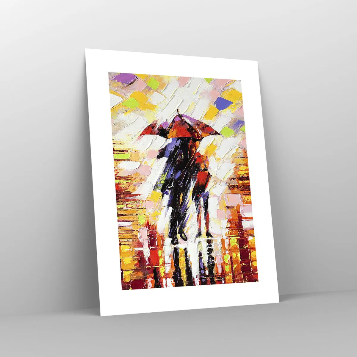 Affiche - Poster - Ensemble à travers la nuit et la pluie - 30x40 cm