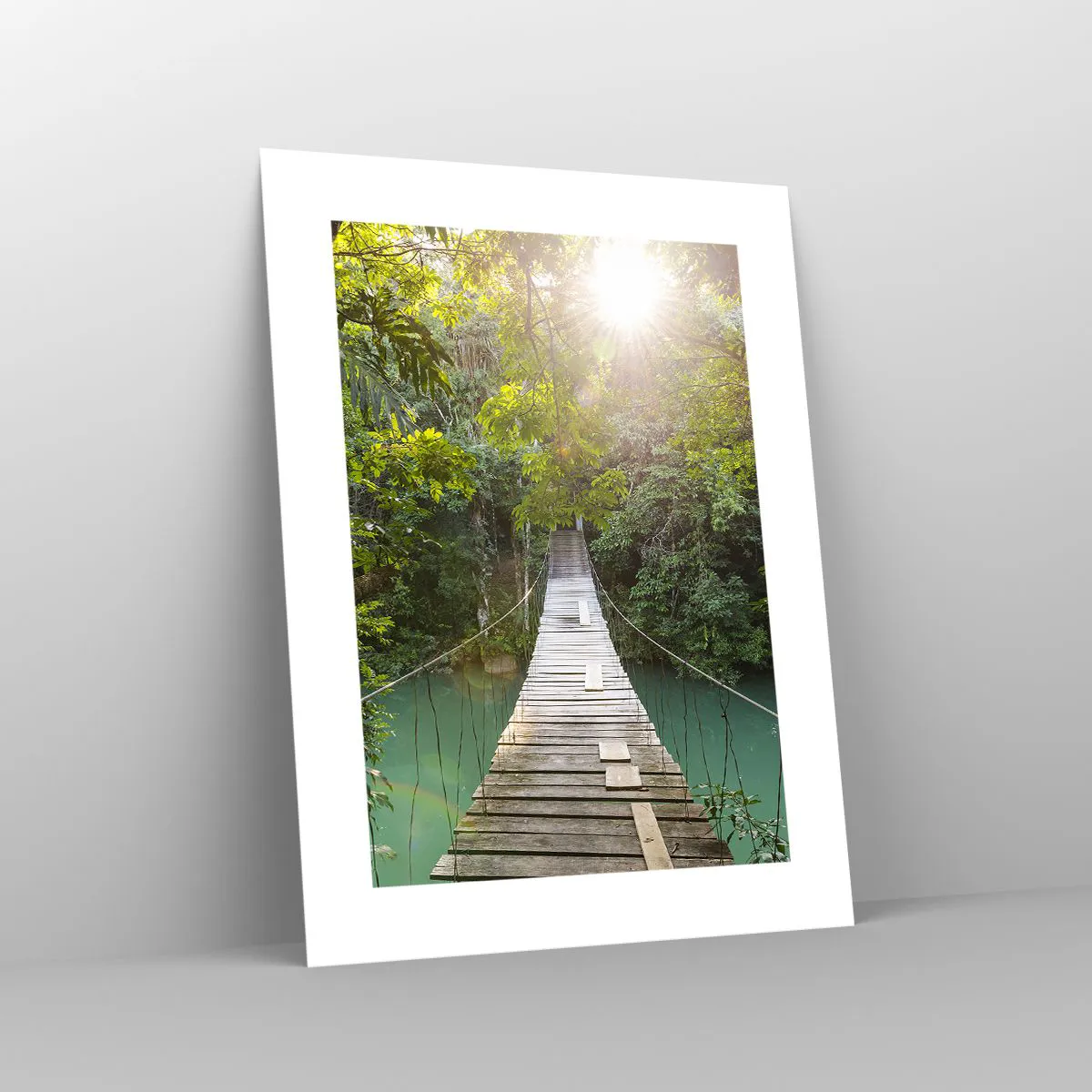 Poszter - Az azúrkék vízen át az azúrkék erdőbe - 30x40 cm