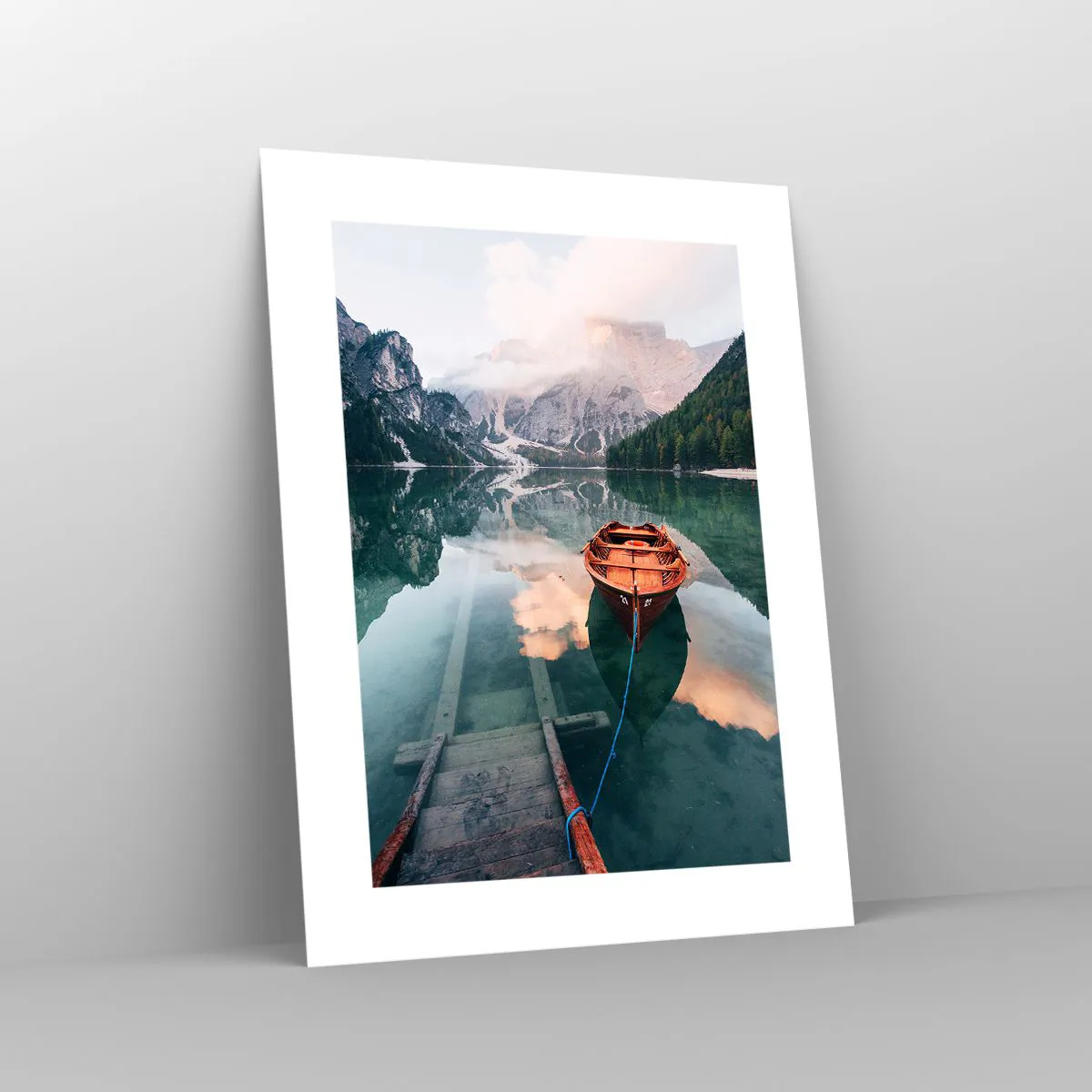 Plakat - Fredfyldt søvn i bjergene - 30x40 cm