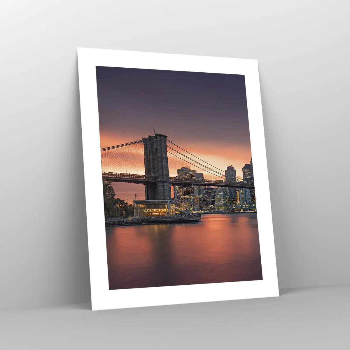 Poster - Eingetaucht in lila Stille - 40x50 cm