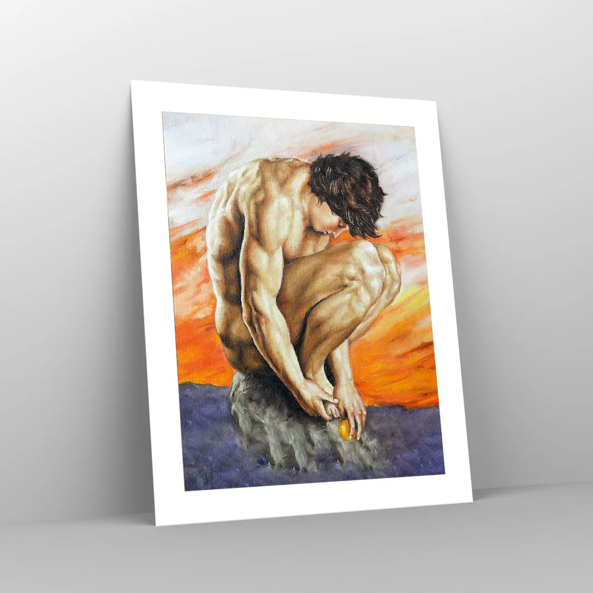 Poster - Ondergedompeld in zichzelf - 40x50 cm