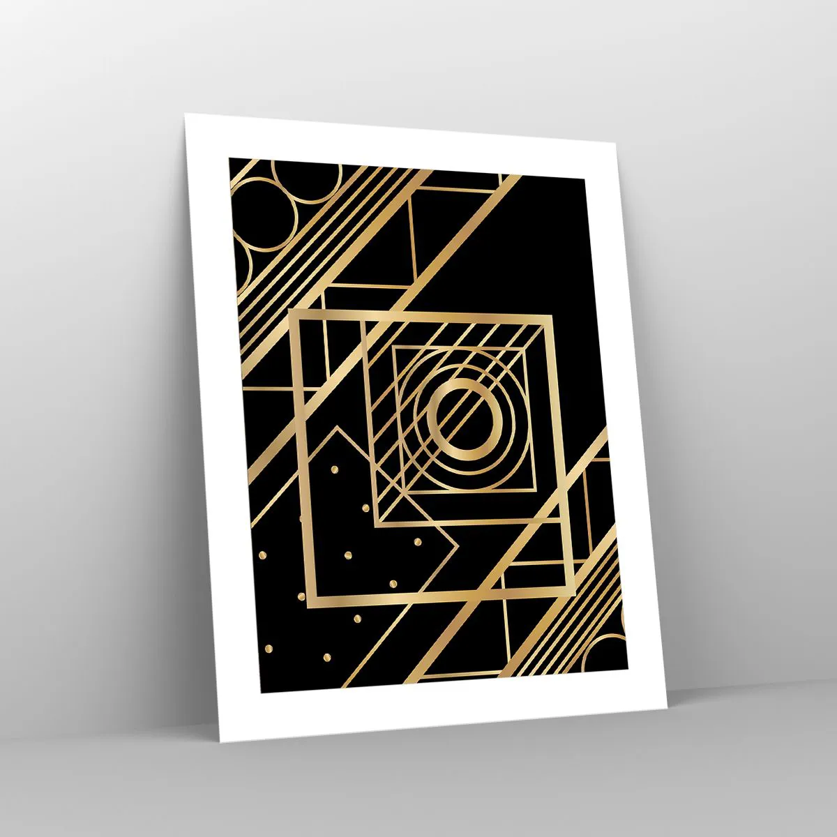 Poster - Golden Geometry - 40x50 cm