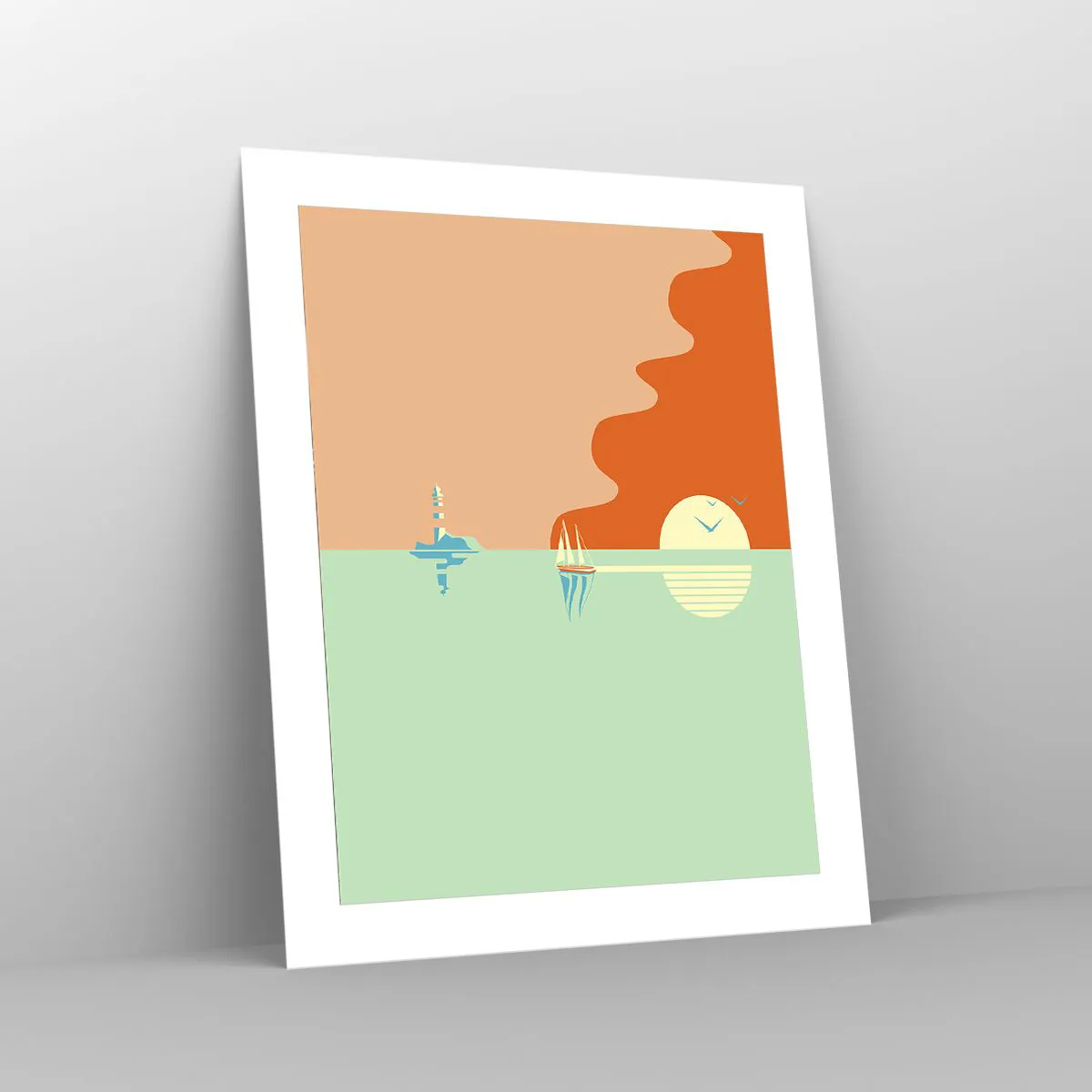 Plakat - Morski pejzaż idealny - 40x50 cm