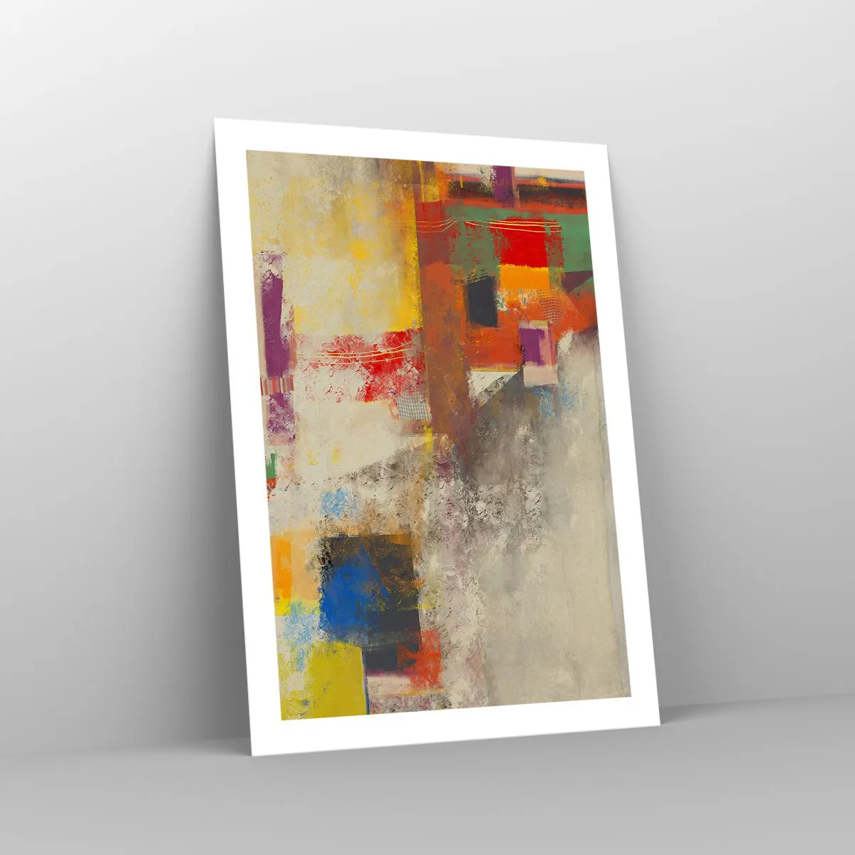 Plakát - Geometrie barev - 50x70 cm