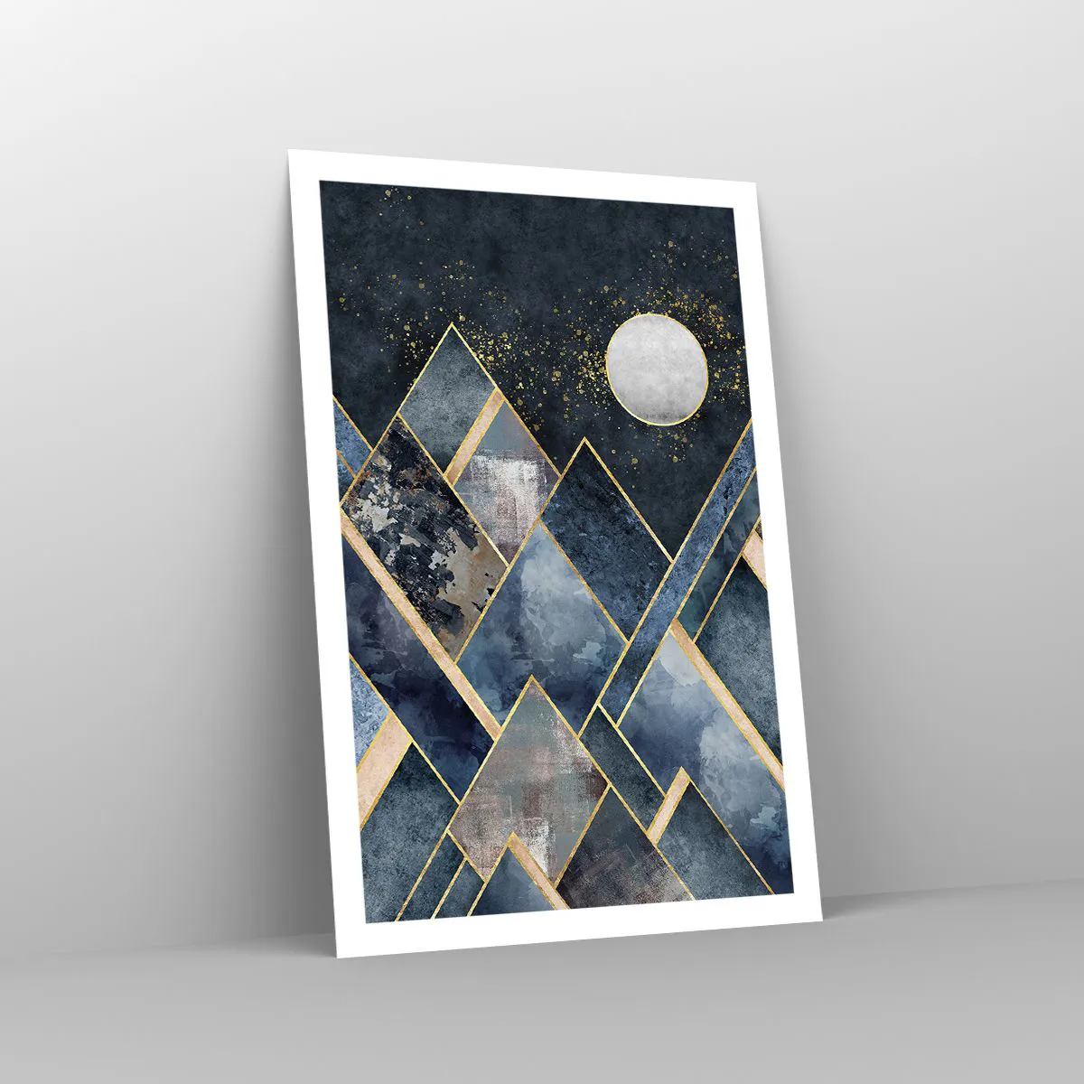 Affisch - Geometriskt landskap - 61x91 cm