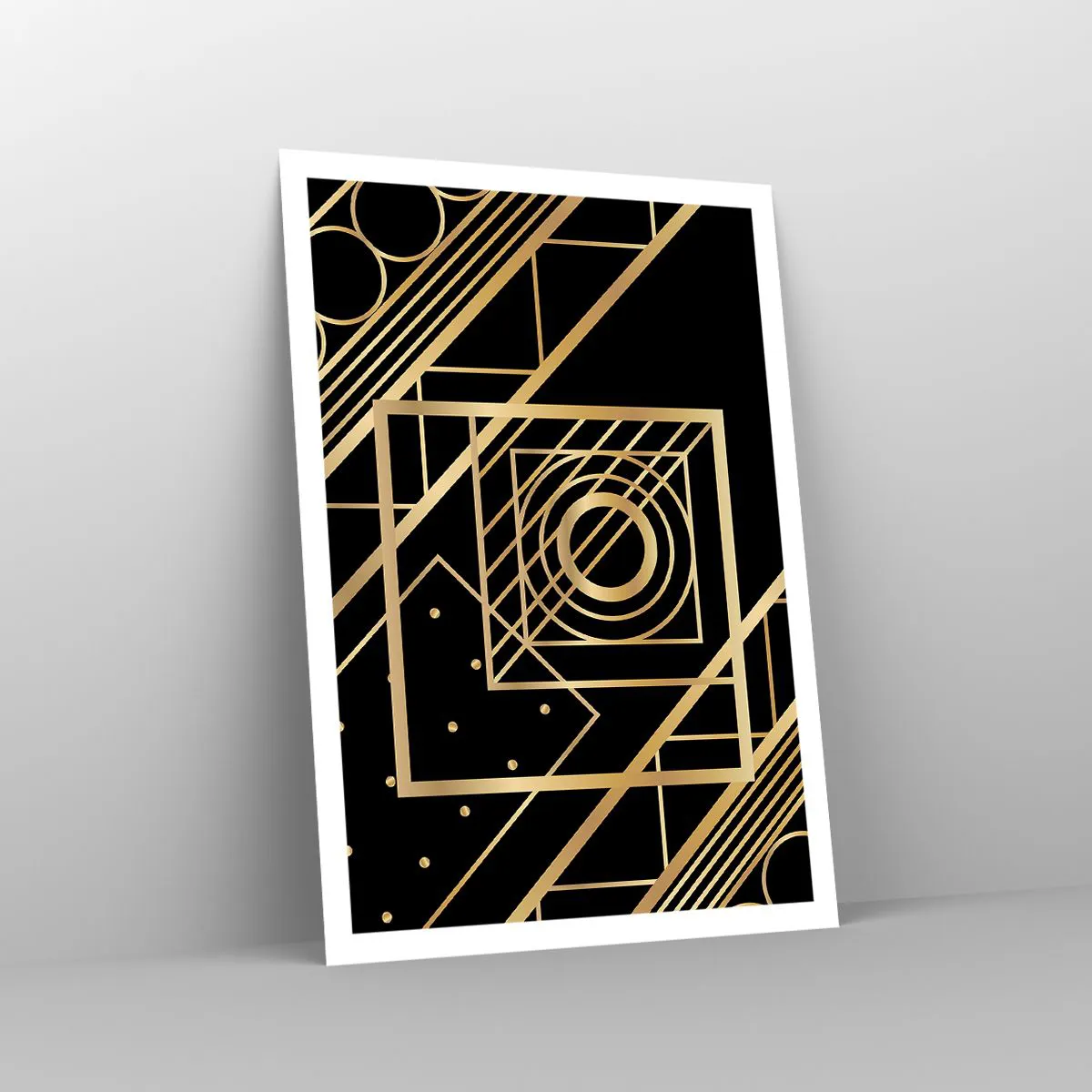 Poster - Goldene Geometrie - 70x100 cm