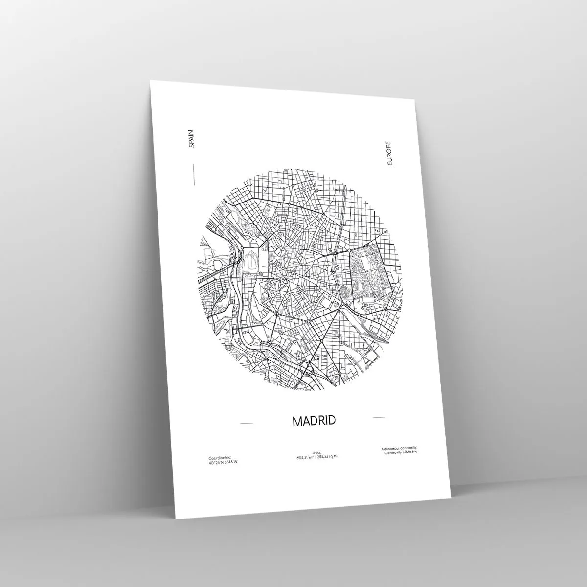 Plakat - Anatomia Madrytu - 70x100 cm