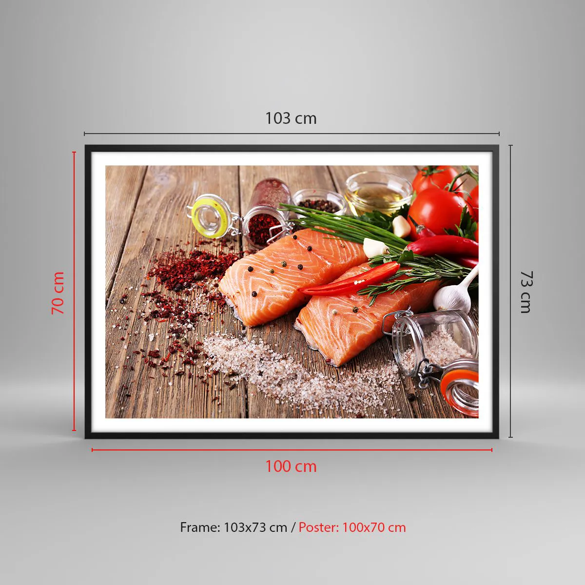 Plakát v černém rámu - Norské dobrodružství v kuchyni - 100x70 cm