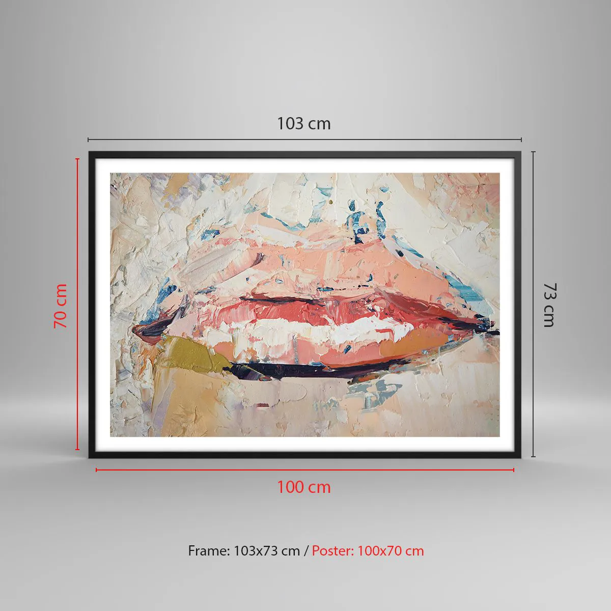 Poszter fehér keretben - Felébreszti az érzékeket - 100x70 cm