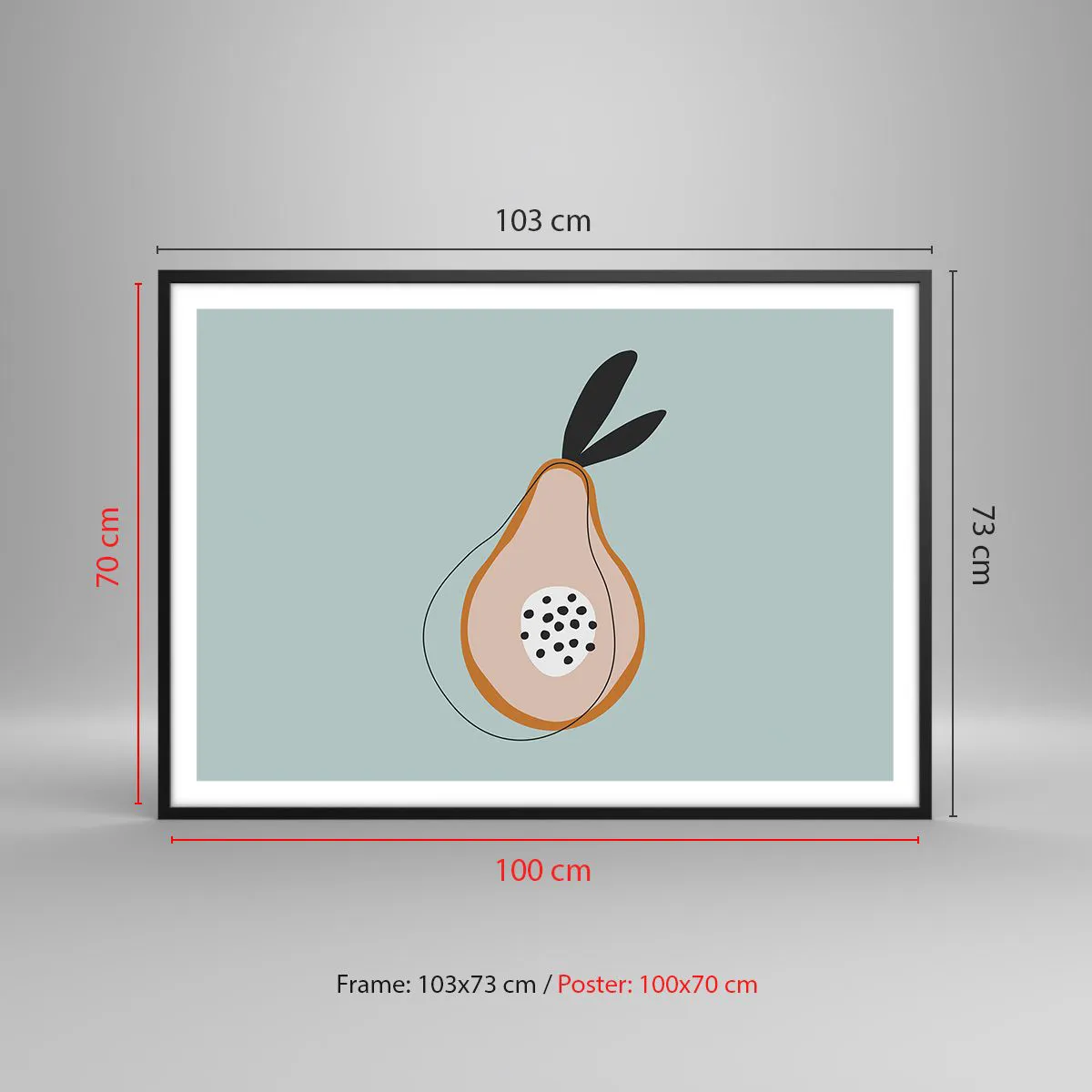 Poszter fehér keretben - Behatolás a dolgok természetébe - 100x70 cm