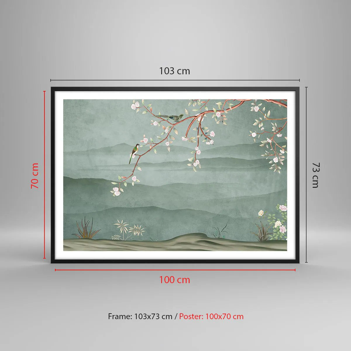 Poszter fehér keretben - Tavasz, ah, te vagy az - 100x70 cm