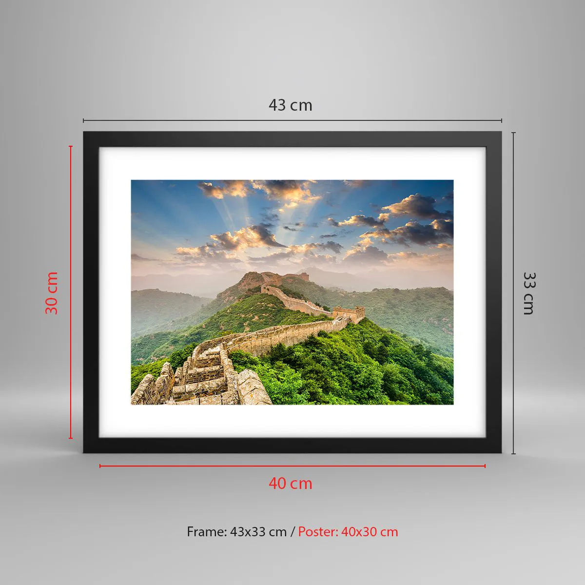 Plagát v čiernom ráme - Nepominuteľná veľkosť - 40x30 cm