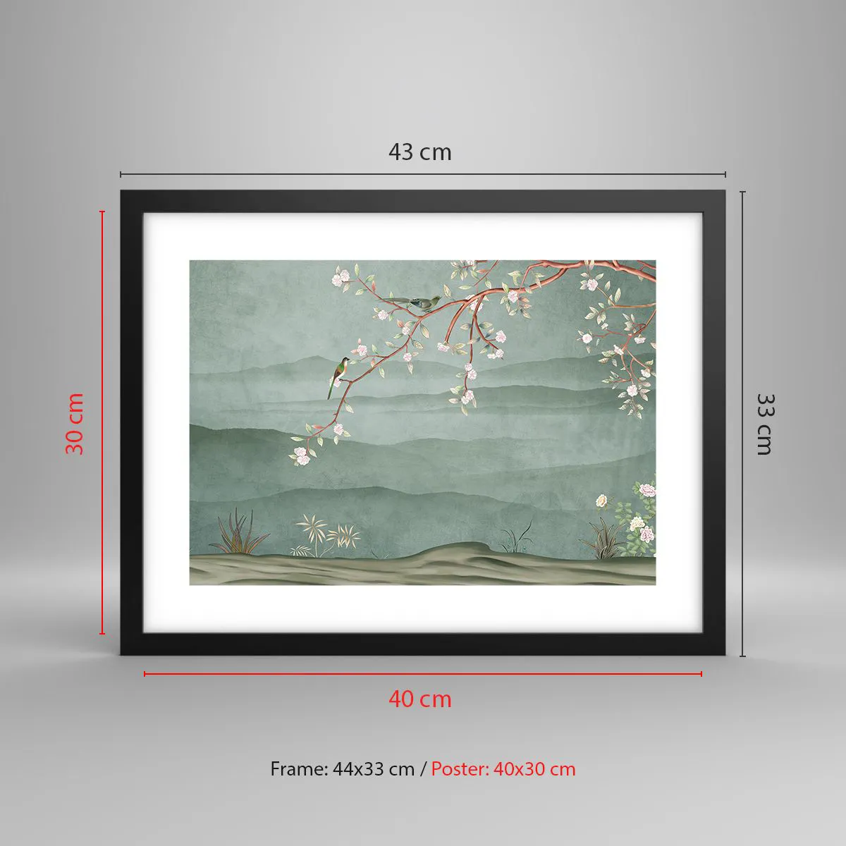 Poszter fehér keretben - Tavasz, ah, te vagy az - 40x30 cm