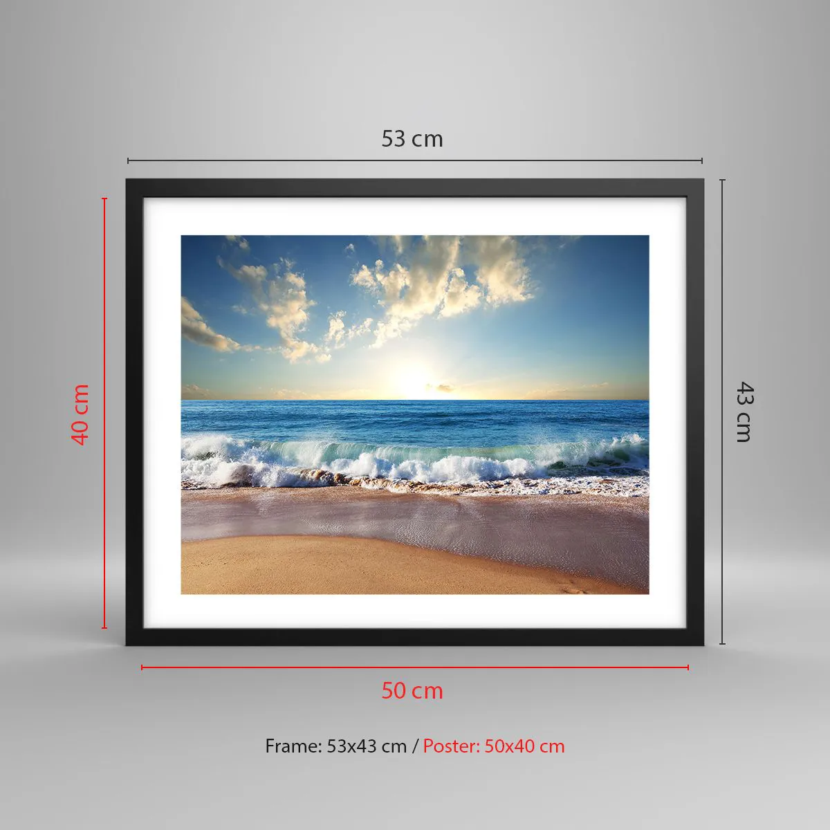 Poster in black frame - Moving Still - 50x40 cm