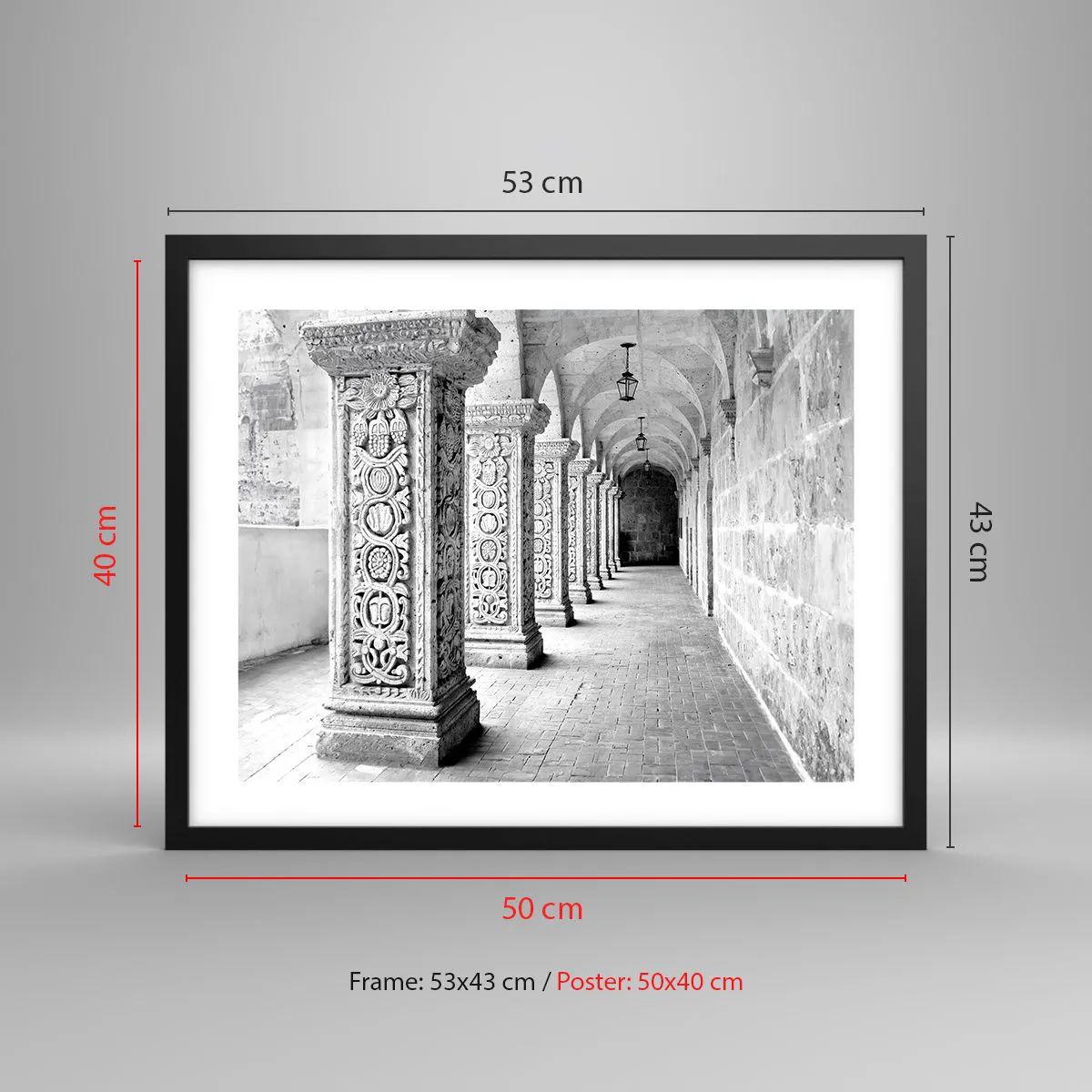 Poszter fehér keretben - És hová megy...? - 50x40 cm