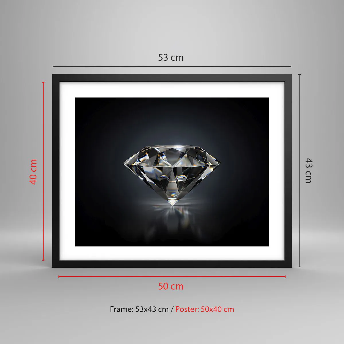 Plakát v černém rámu - Best girls friend - 50x40 cm