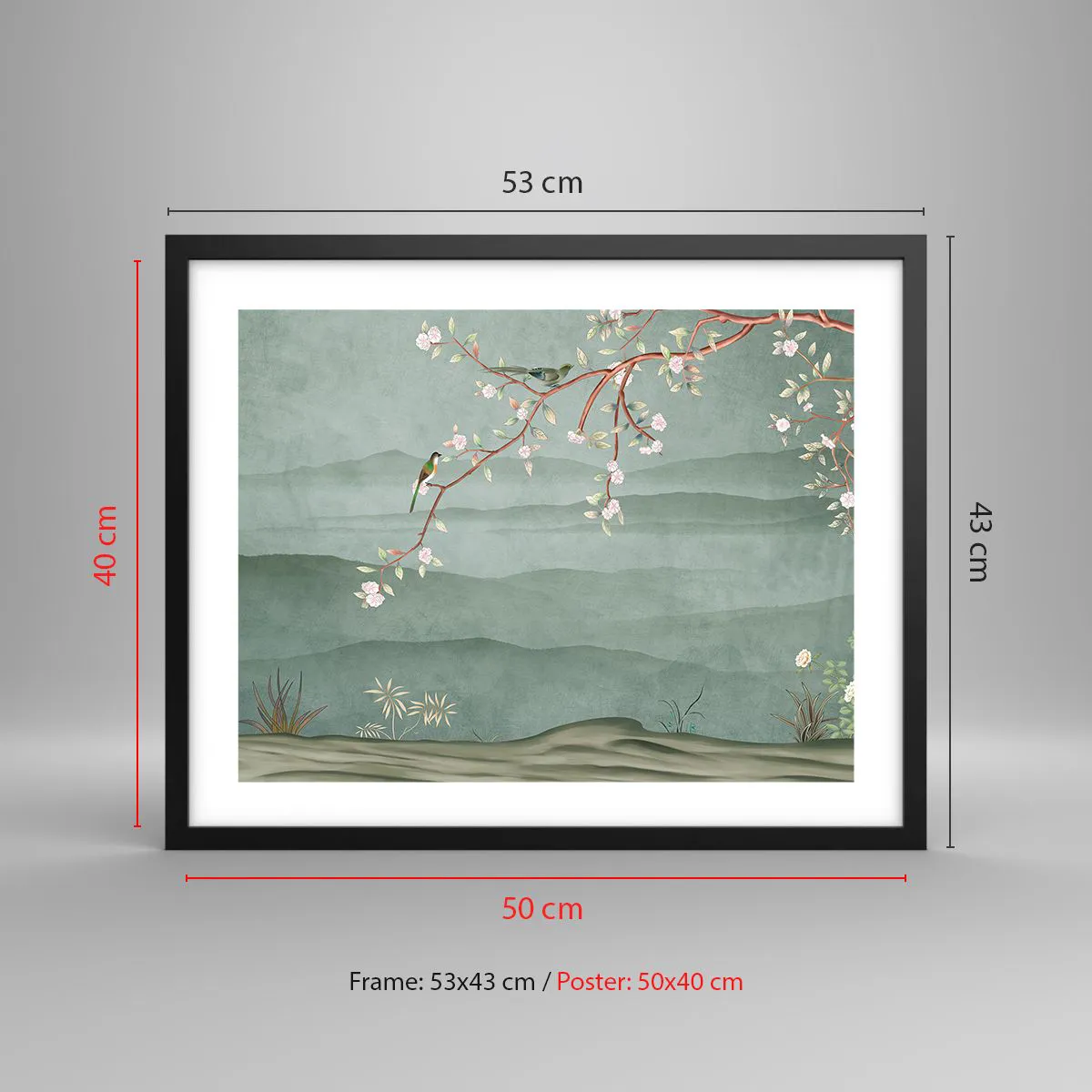 Poszter fehér keretben - Tavasz, ah, te vagy az - 50x40 cm