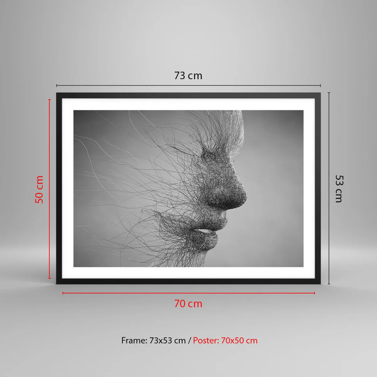 Poster in black frame - Spirit of the Wind - 70x50 cm