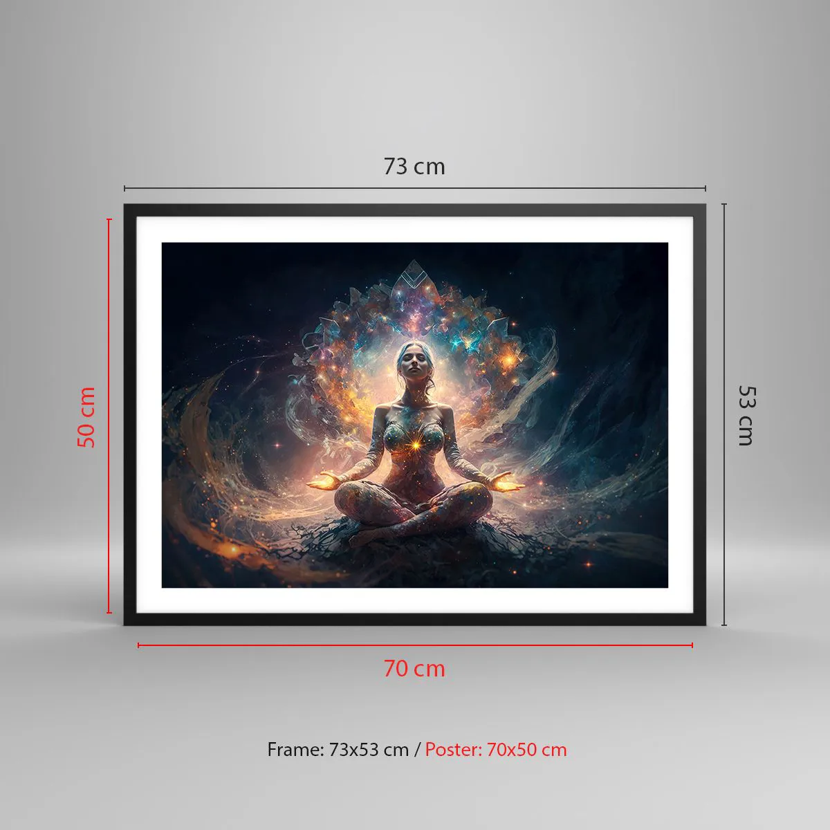 Poster in black frame - Good Energy Flow - 70x50 cm