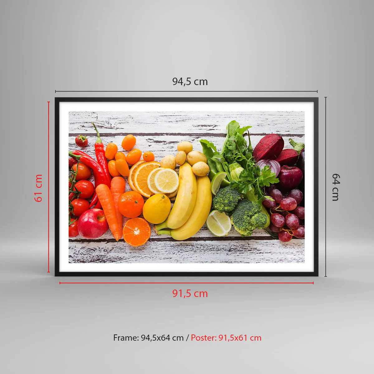 Affisch i svart ram - Räcker det inte? - 91x61 cm