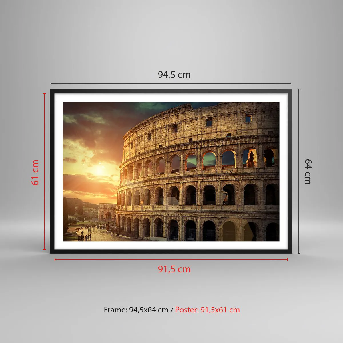 Poszter fehér keretben - Kolosszális benyomás - 91x61 cm