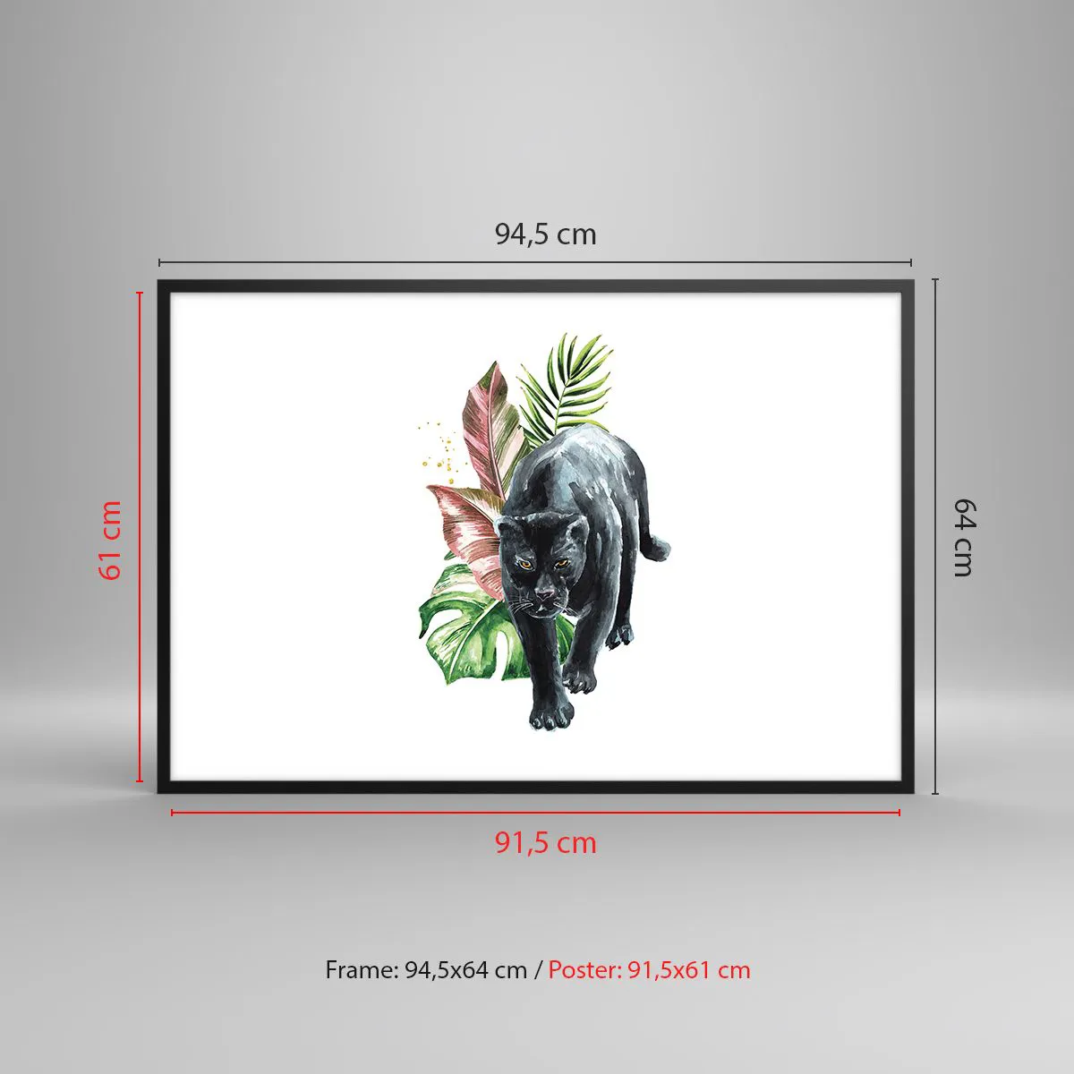 Plakat w czarnej ramie - Dzikość serca - 91x61 cm