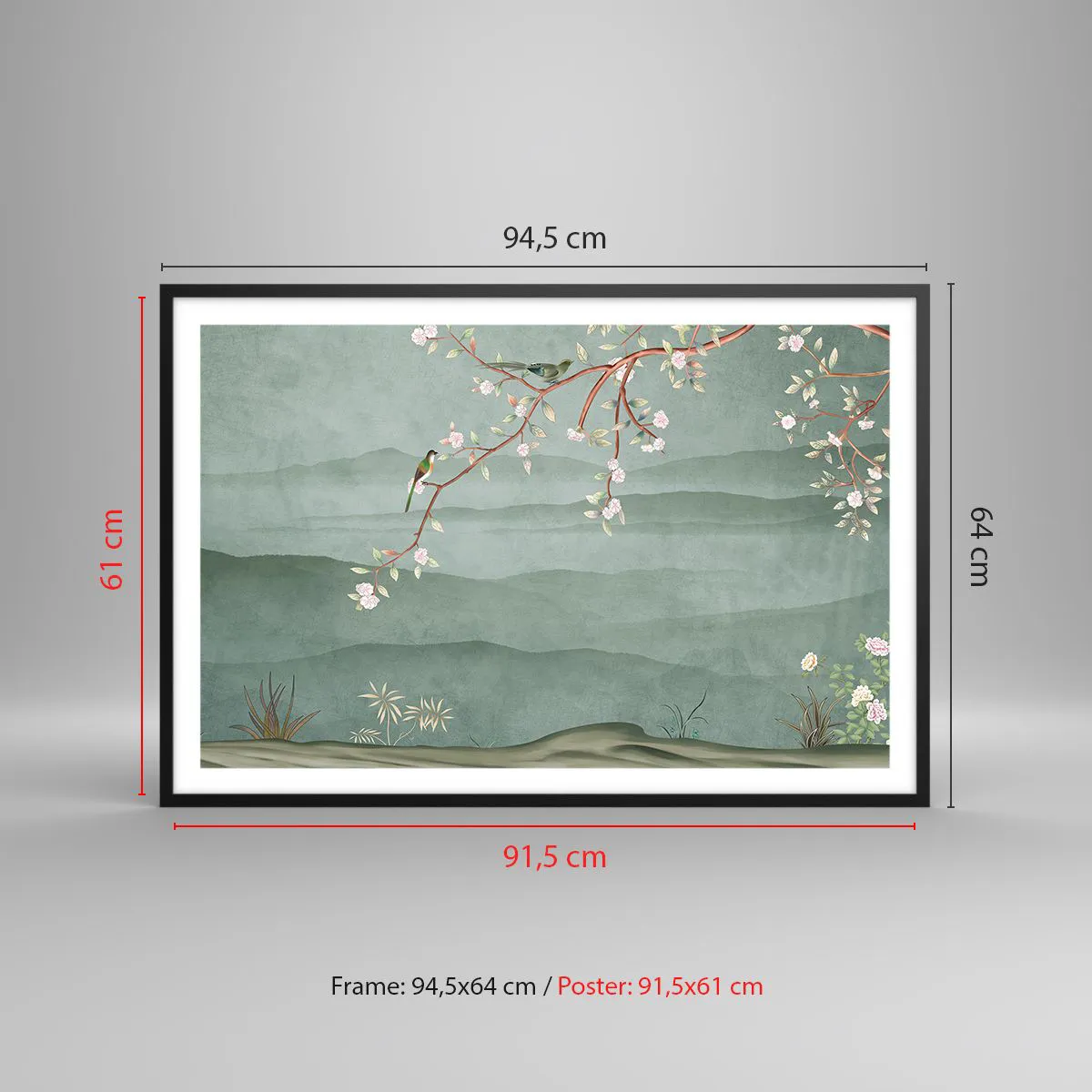 Poszter fehér keretben - Tavasz, ah, te vagy az - 91x61 cm