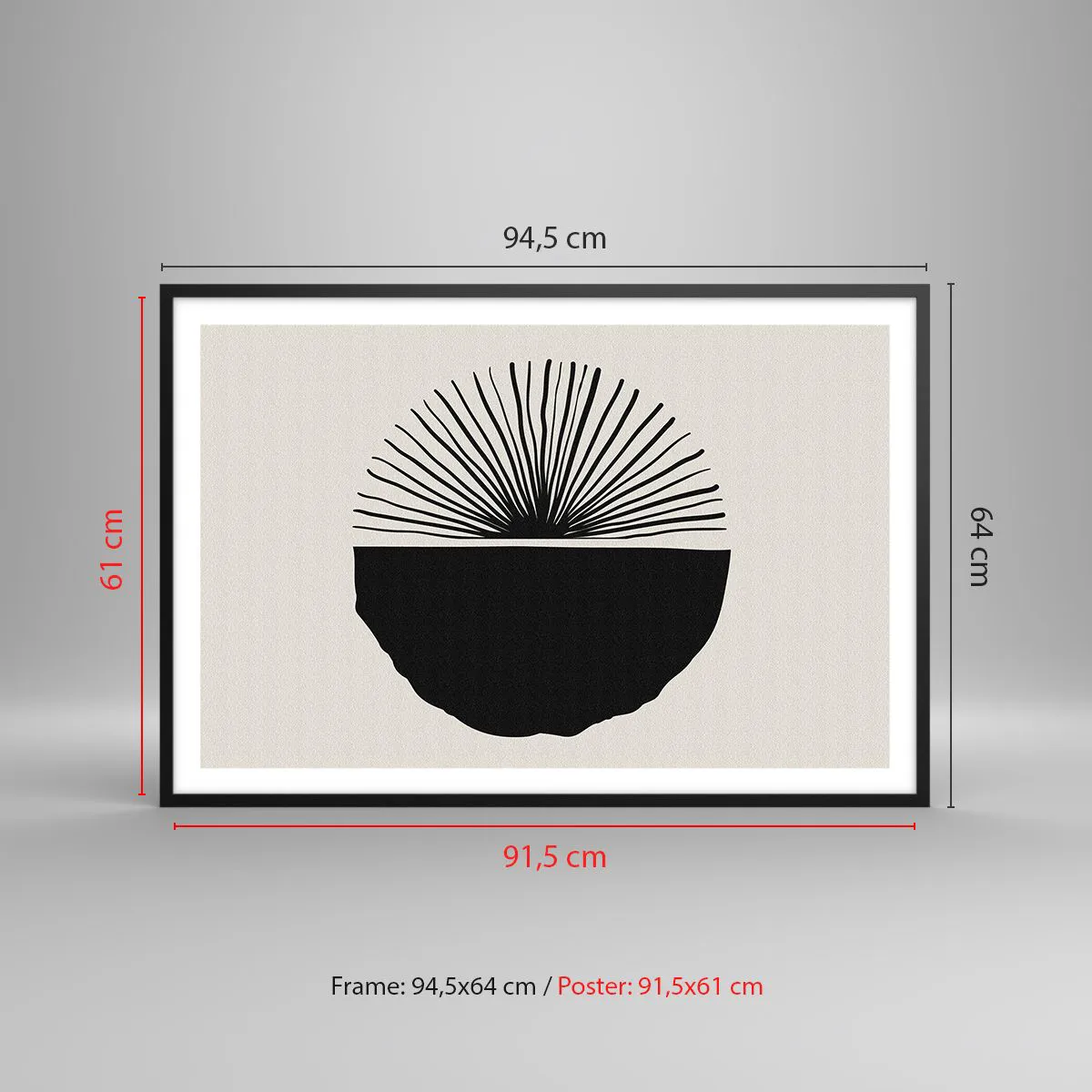 Poster in einem schwarzem Rahmen - Eine Reihe von Möglichkeiten - 91x61 cm