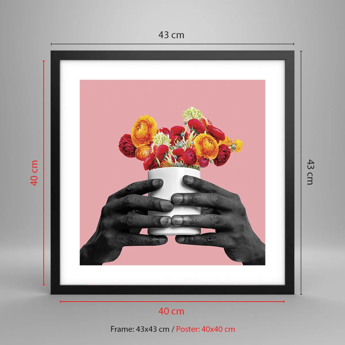 Poszter fehér keretben - Az élet apoteózisa - 40x40 cm